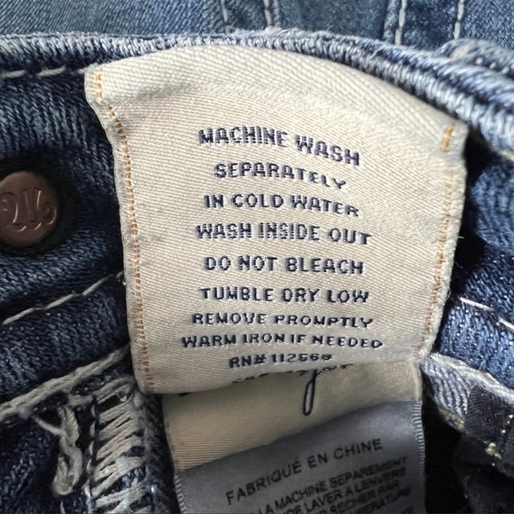 Miss Me Y2K Vintage Signature Boot Medium Wash Low Rise Jeans Size 26 - Picture 8 of 11